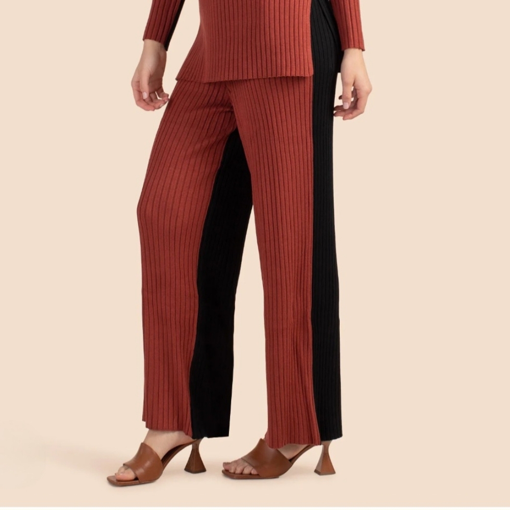 Trina Turk Two-Tone Sweater Pants
